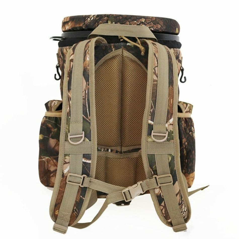 Backpack Camo Spinning Swivel Bucket Seat Hunting Shooting Seat Storage ...